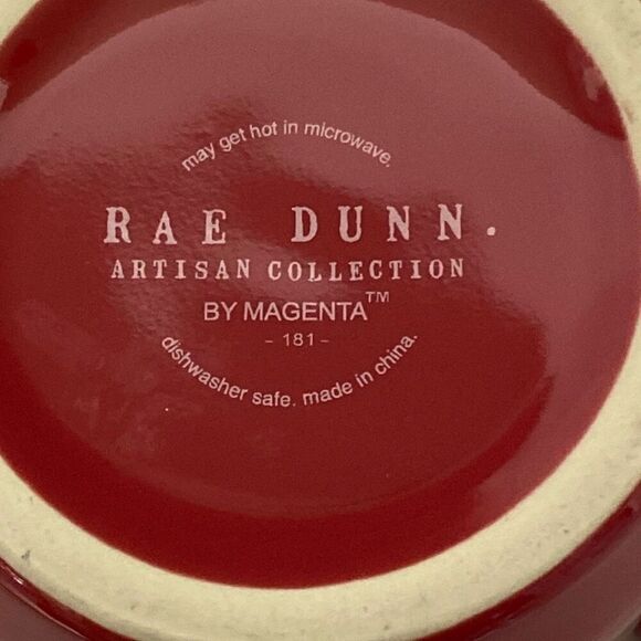 Rae Dunn by Magenta Red White Be Mine Heart Balloon Tall Valentines Day Mug - Picture 6 of 7